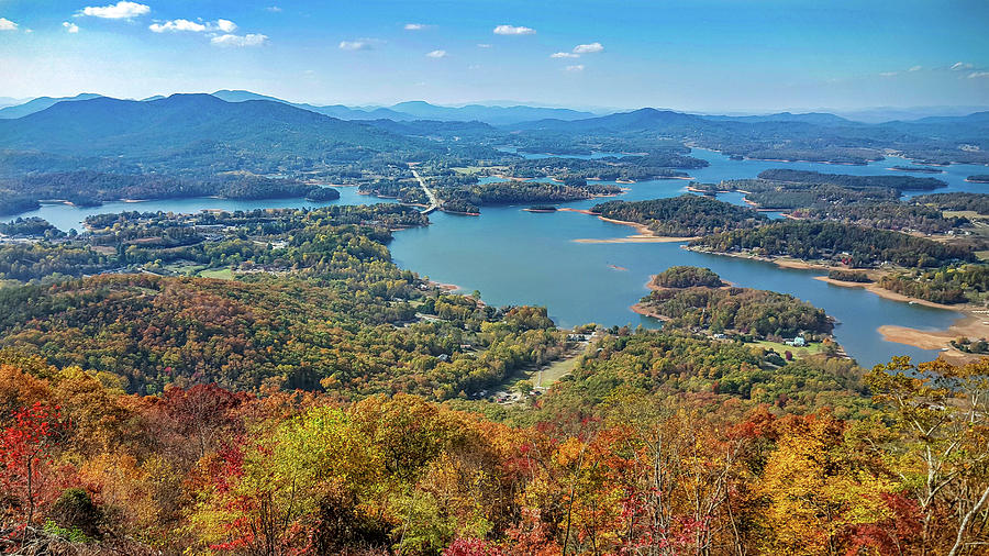 View from Bell Mountain Hiawassee GA Photograph by Sherry Walker - Fine ...