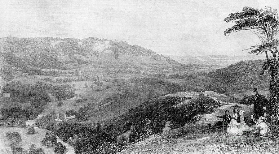 View From Box Hill, Looking Towards Drawing by Print Collector