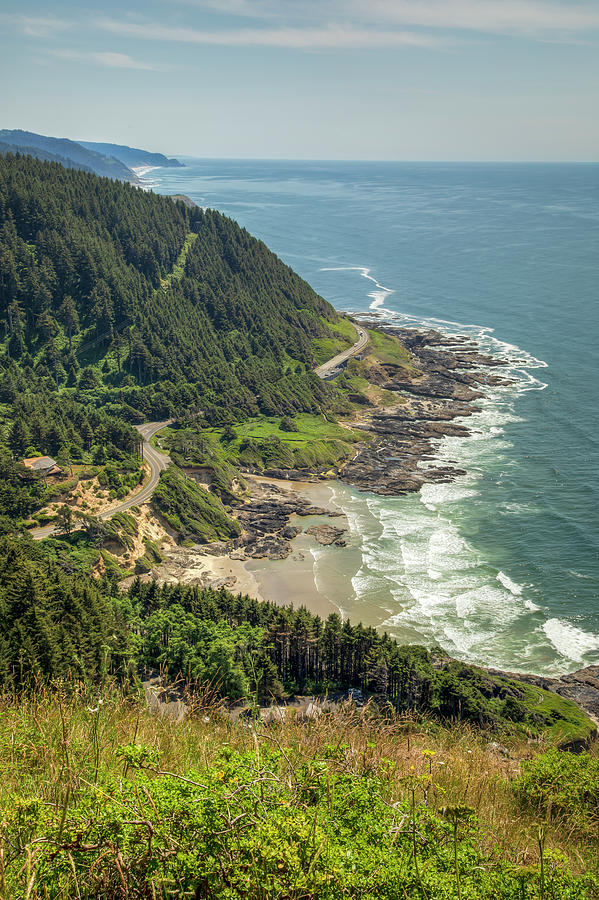 View From Cape Perpetua - Vertical 01050 Photograph
