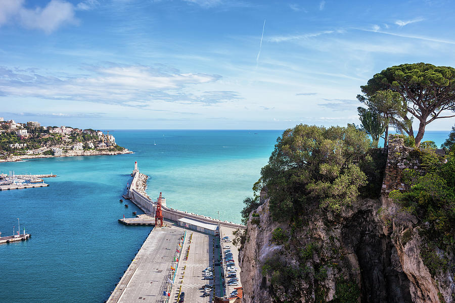 View From Castle Hill To The Sea In Nice Photograph by Artur Bogacki