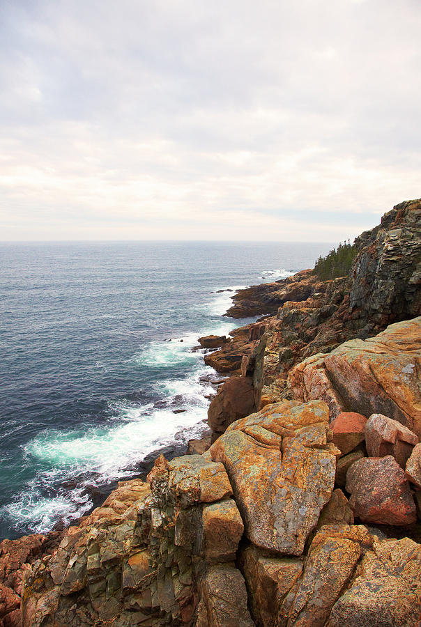 View From Cliffs To Atlantic Ocean Photograph by Thomas Northcut