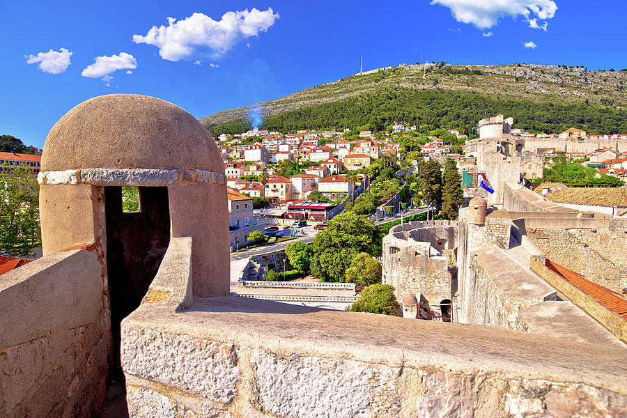 View from Dubrovnik city walls Photograph by Brch Photography