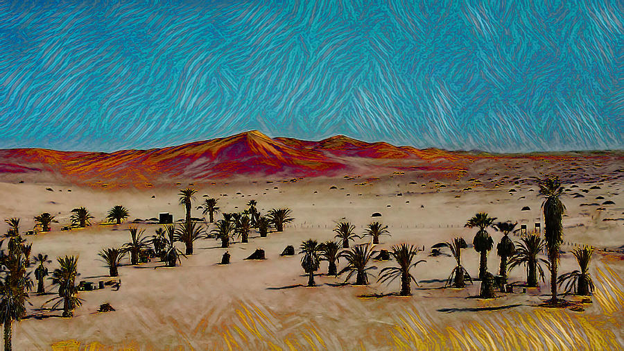 View from Dune 7 Namibia Ver1 Digital Art by Ernest Echols