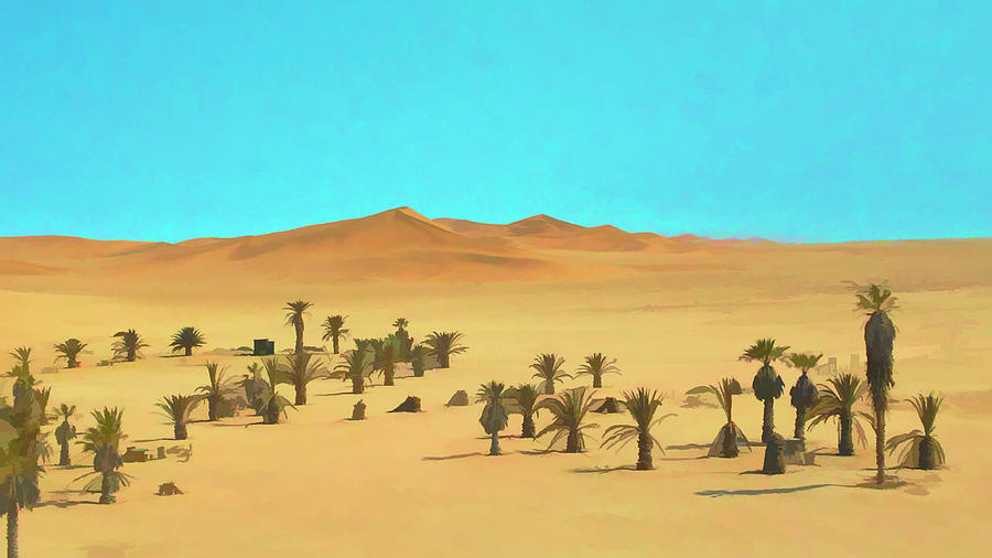 View from Dune 7 Namibia Ver2 Digital Art by Ernest Echols
