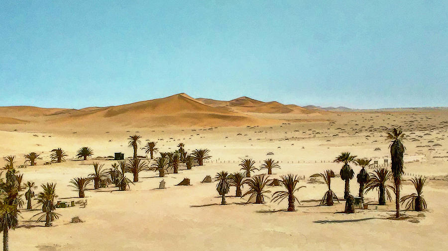 View from Dune 7 Namibia Ver3 Digital Art by Ernest Echols