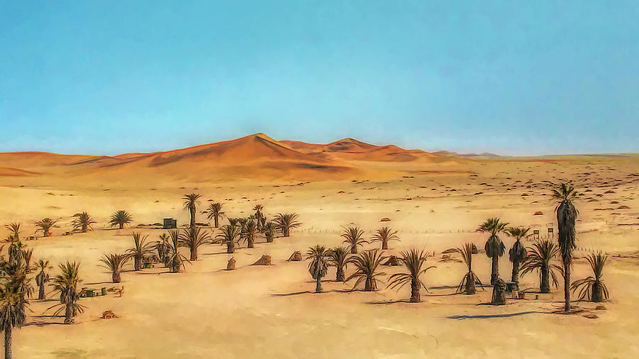 View from Dune 7 Namibia Ver5 Digital Art by Ernest Echols
