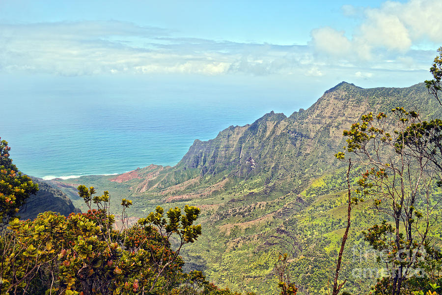 View From Kalalau Lookout, Kauai Photograph