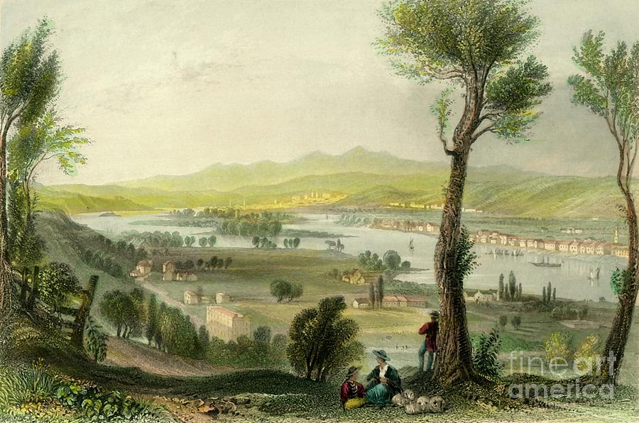 View From Mount Ida Near Troy Drawing by Print Collector