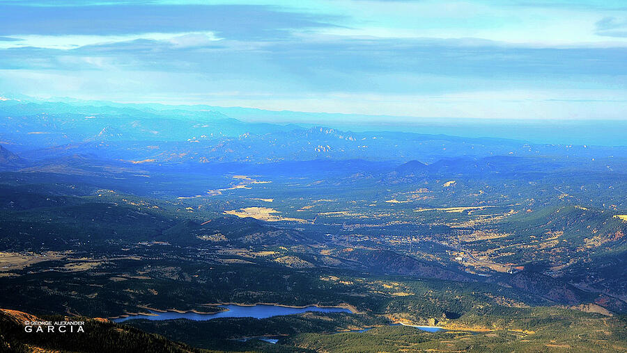 View From Pikes Peak, Co Springs, Colorado Photograph