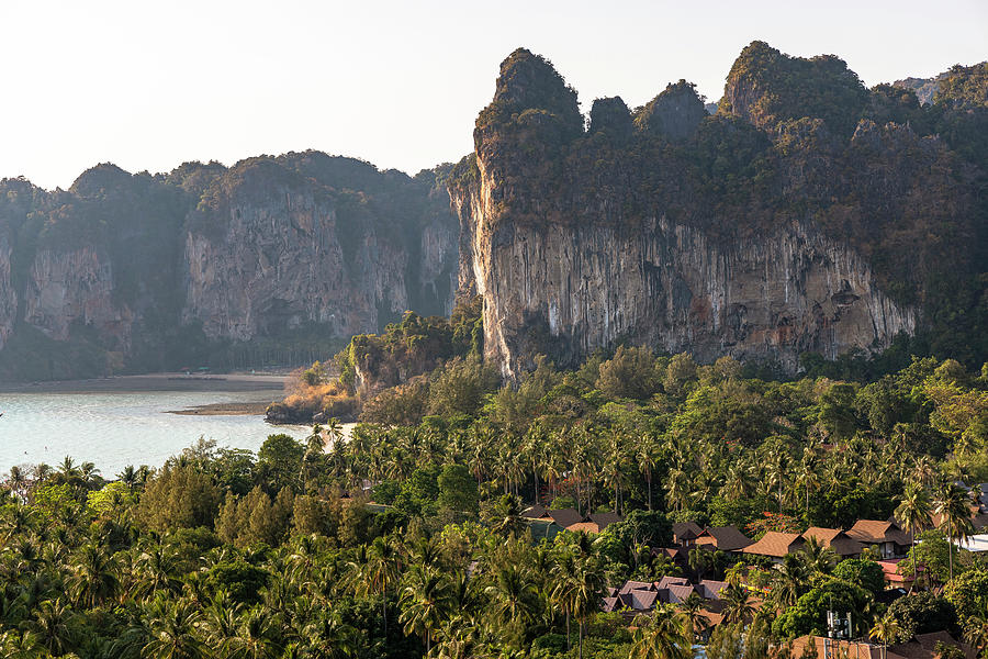 View From "railay View Point" In The Evening Light, Railay Peninsula, Krabi Region, Thailand Photograph by Robin Runck