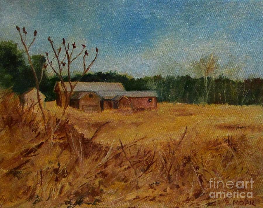 Impressionistic Landscape Painting - View From a Saratoga Roadway by Barbara Moak
