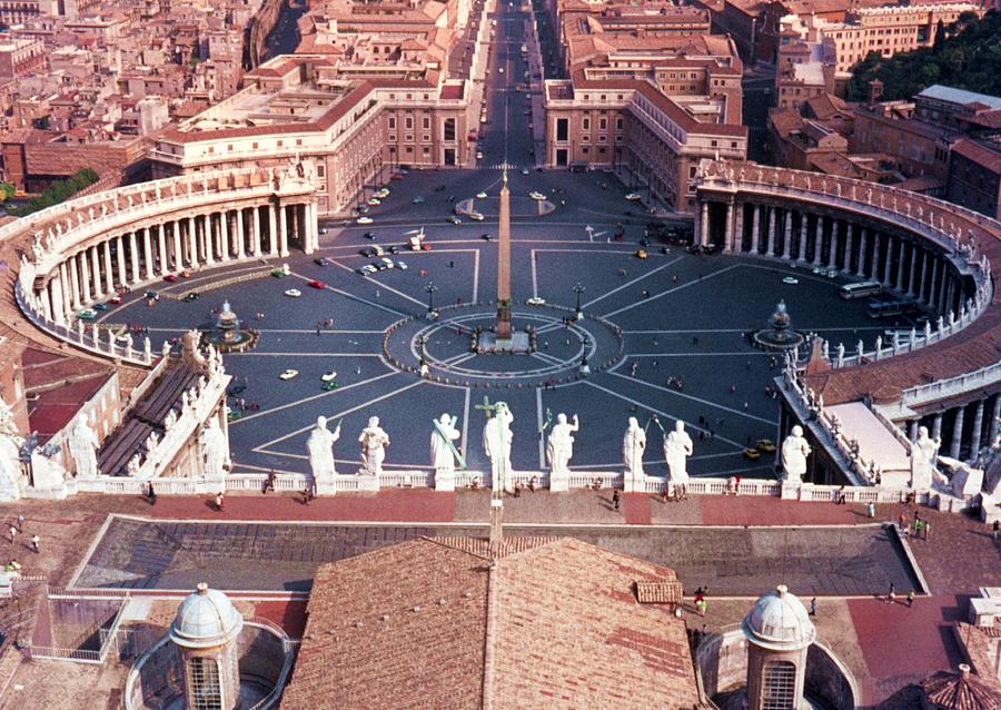 View from St Peters Rome Photograph by Nigel Radcliffe