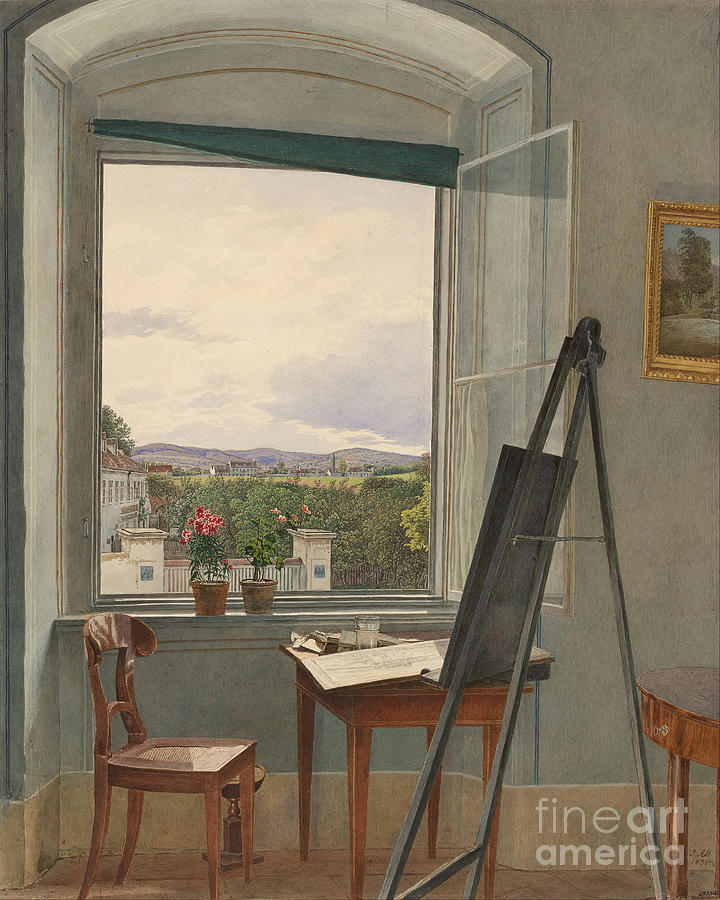 View From The Artists Studio Drawing by Heritage Images