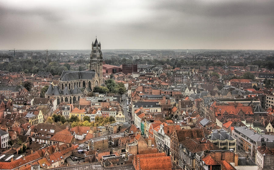 View From The Belfort. Bruges Photograph by All Rights Reserved - Copyright