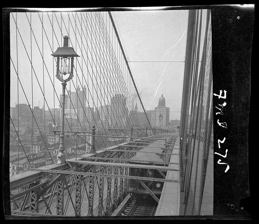 View From The Brooklyn Bridge Photograph by The New York Historical Society