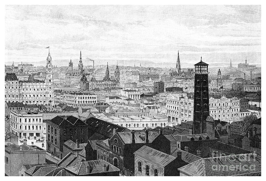 View From The Dome Of The Law Courts Drawing by Print Collector