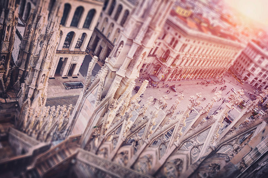 View From The Duomo Milan Italy  Photograph by Carol Japp