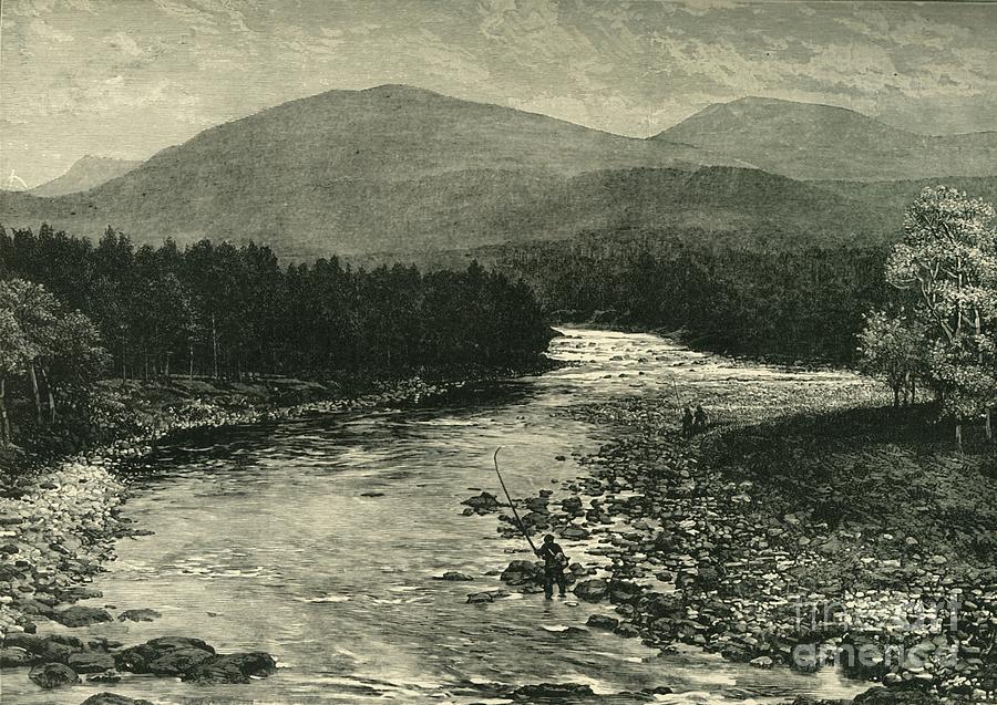 View From The Old Bridge Drawing by Print Collector