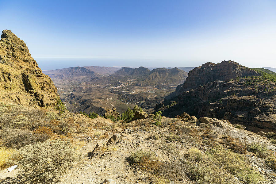 View From The "pico De Las Nieves" Viewpoint In The High Mountains Of Gran Canaria, Spain Photograph by Robin Runck