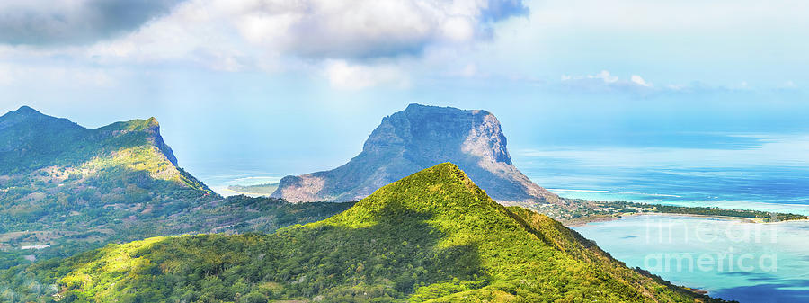 View From The Viewpoint. Mauritius. Panorama Landscape Photograph