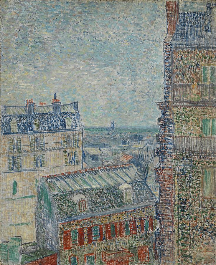 View from Theos Apartment. Painting by Vincent van Gogh -1853-1890-