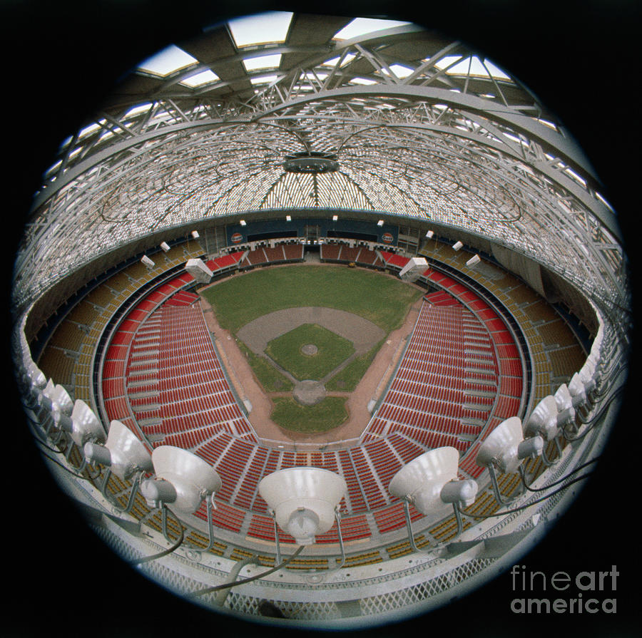 Houston Astros Photograph - View From Under The Dome by Bettmann