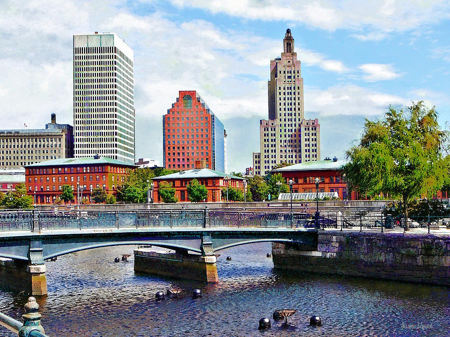 View from Waterplace Park Providence RI Photograph by Susan Savad