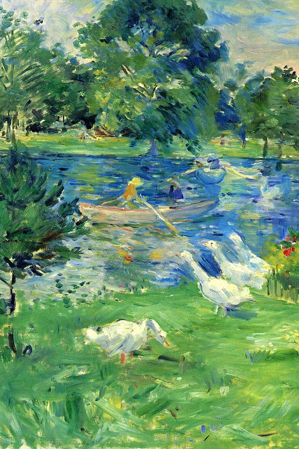 View in Bologne Painting by Berthe Morisot
