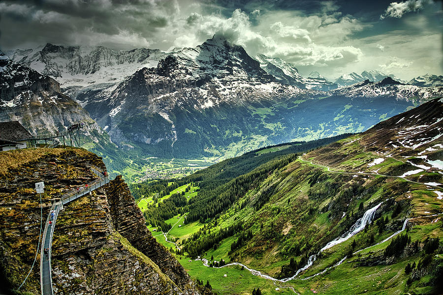 View into Grindelwald Valley Photograph by Robert Murray