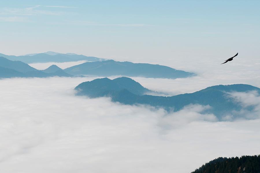 View Of A Cloud Covered Mountain Landscape Photograph by Franziska Pietsch