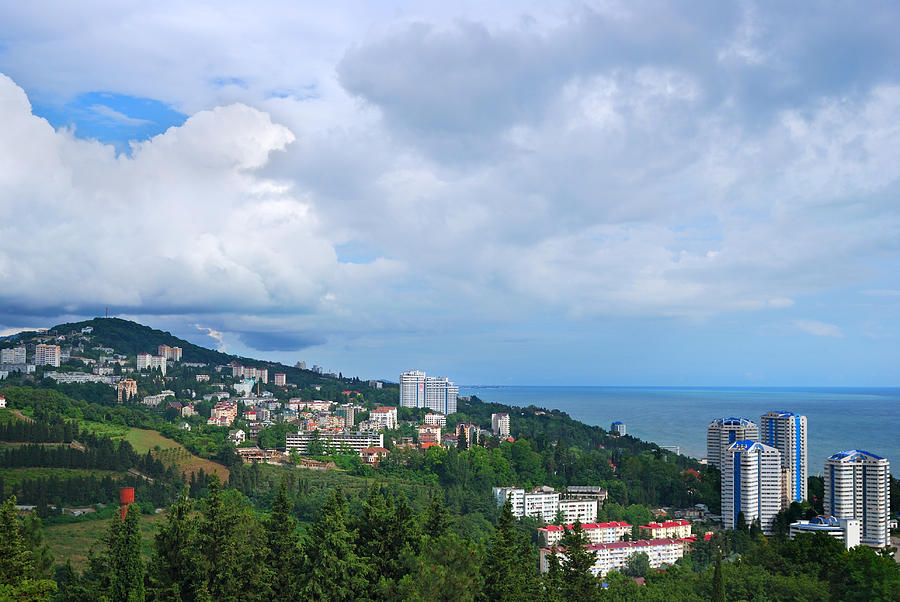 View Of A Sochi Photograph by Savushkin View Of A Sochi Photograph by Savushkin