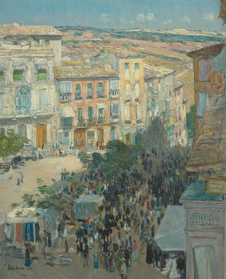View of a Southern French City Painting by Childe Hassam