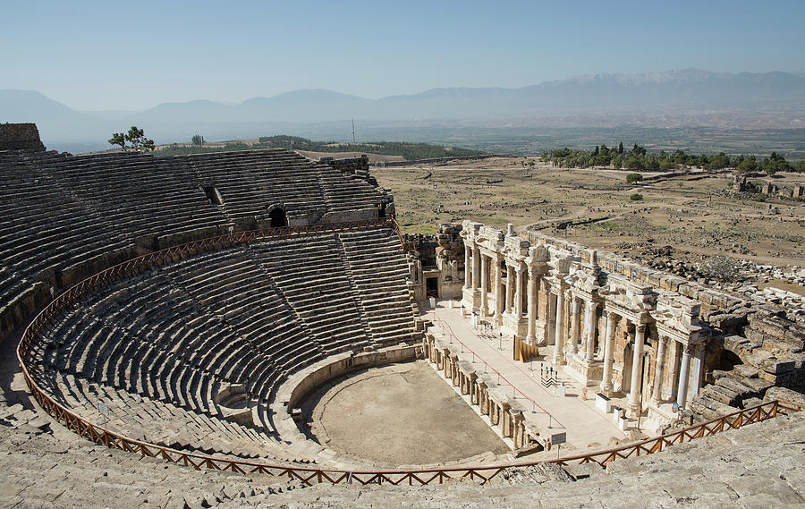 View Of Amphitheatre At Hierapolis, Cappadocia, Anatolia,turkey Digital ...