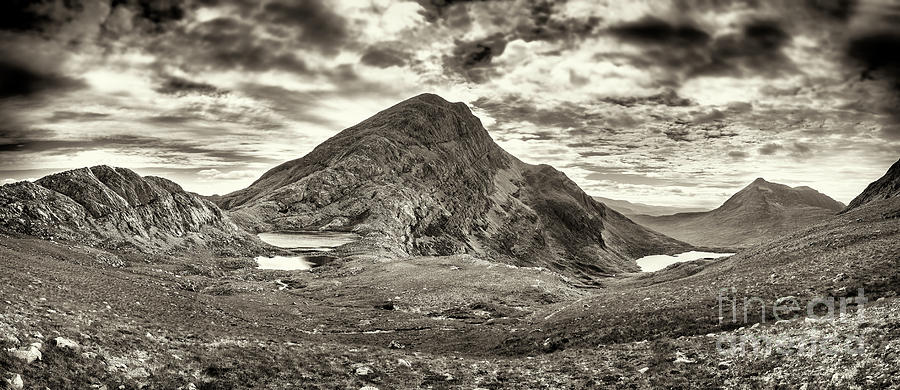 Mountain Photograph - View of An Ruadh-Stac from Maol Chean-dearg by Phill Thornton