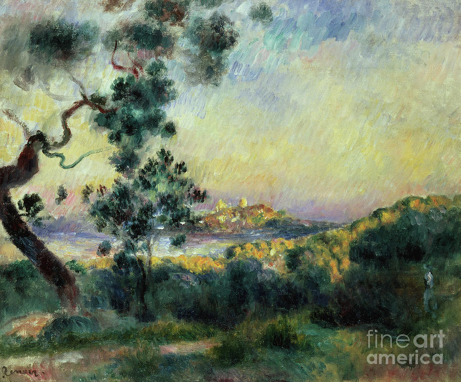 View Of Antibes By Renoir Painting by Pierre Auguste Renoir