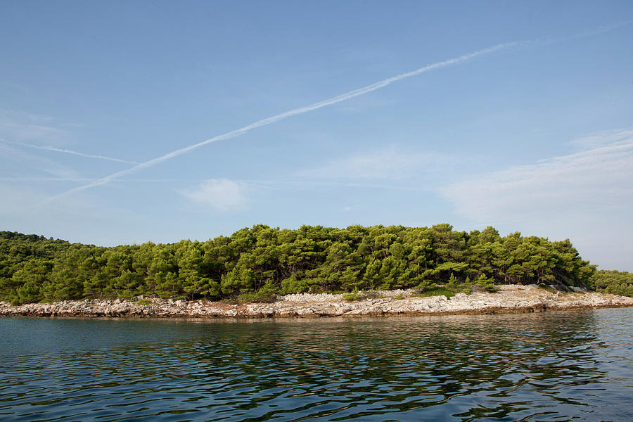 View Of Brac Island On Adriatic Coast, Dalmatia, Croatia Photograph by ...