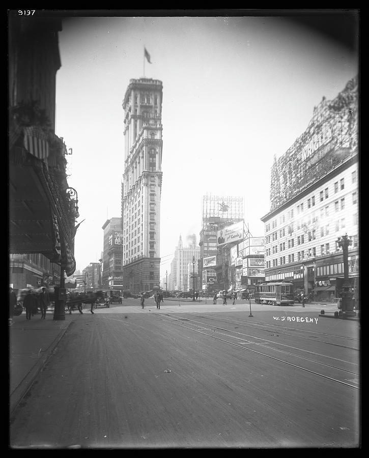 View Of Broadway And Seventh Avenue Photograph by The New York Historical Society