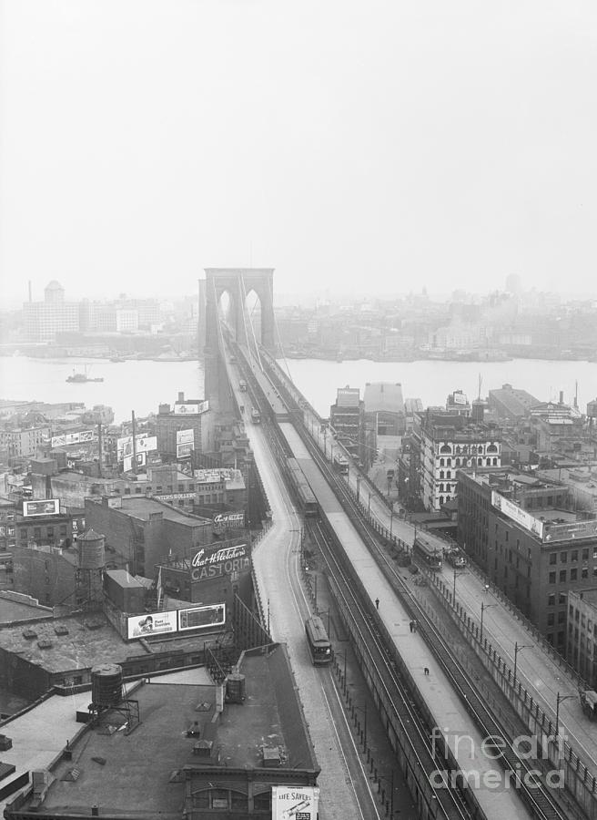 View Of Brooklyn Bridge Photograph by Bettmann
