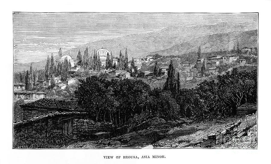 View Of Brousa, Asia Minor, 19th Drawing by Print Collector