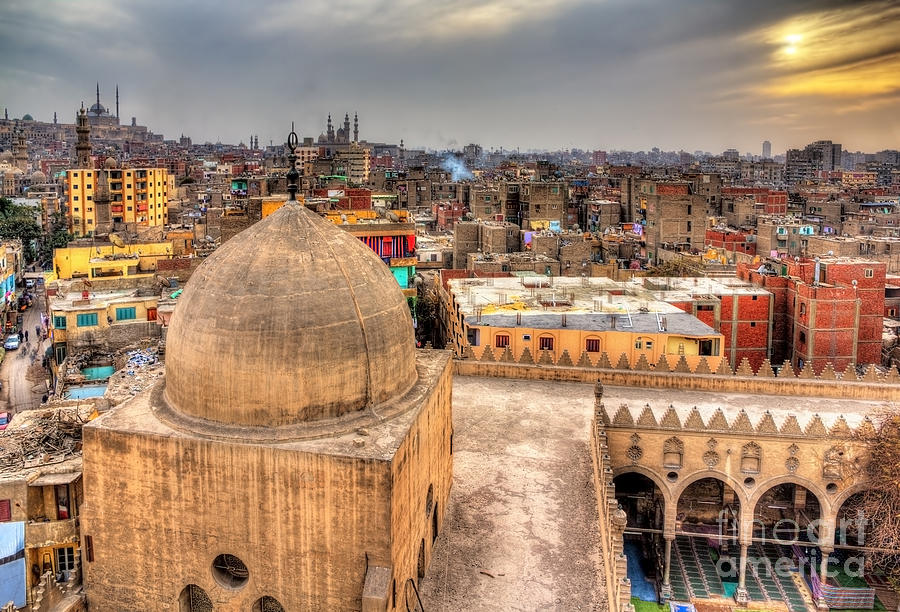Islamic Photograph - View Of Cairo From Roof Of Amir by Leonid Andronov