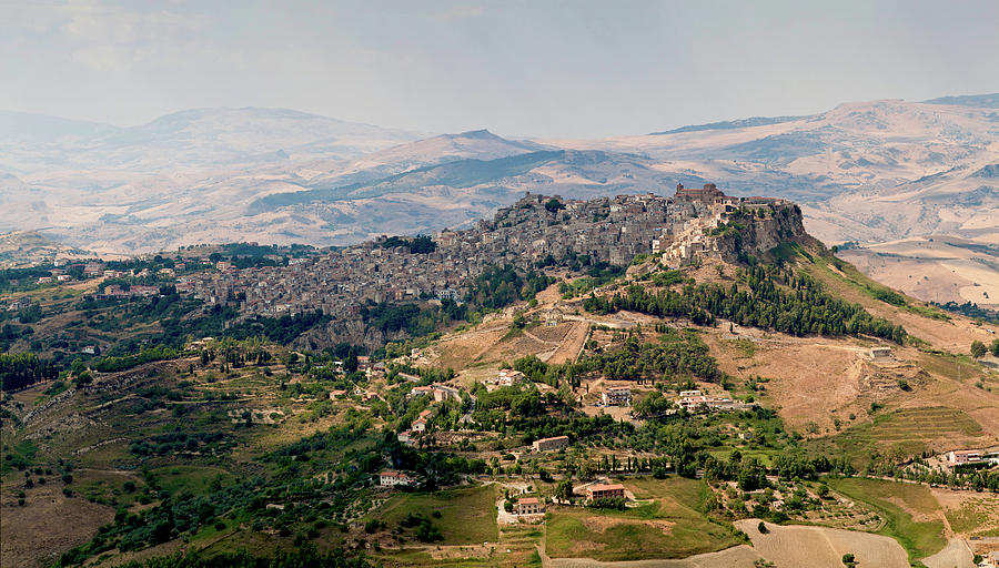 View Of Calascibetta Sicily Photograph by Igor Derdic Photography
