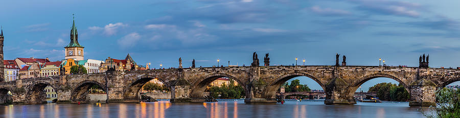 view of Charles Bridge in Prague Photograph by Vivida Photo PC