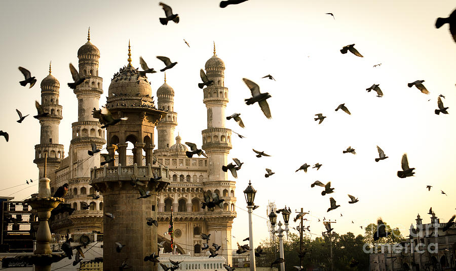 Telengana Photograph - View Of Charminar Hyderabad India by Saisnaps