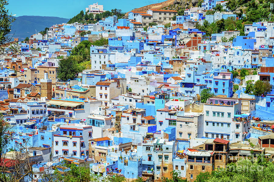View of Chefchaouen Photograph by Louise Poggianti