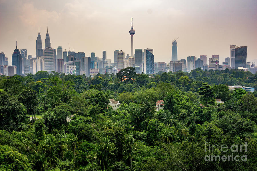 View Of Cloudy Day At Downtown Kuala Photograph by Shaifulzamri