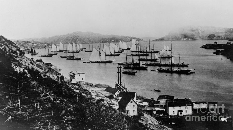 View Of Coast And Boats In Harbor Photograph by Bettmann
