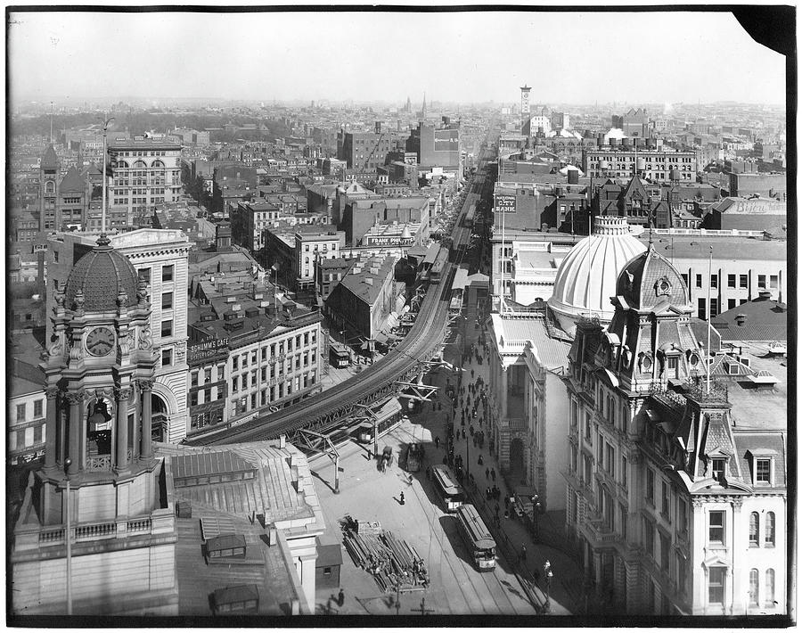 View Of Downtown Brooklyn From Temple Photograph by The New York Historical Society