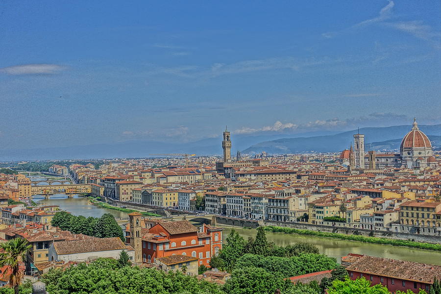 View of Duomo from Piazzele Michelangelo Photograph by Patricia Caron