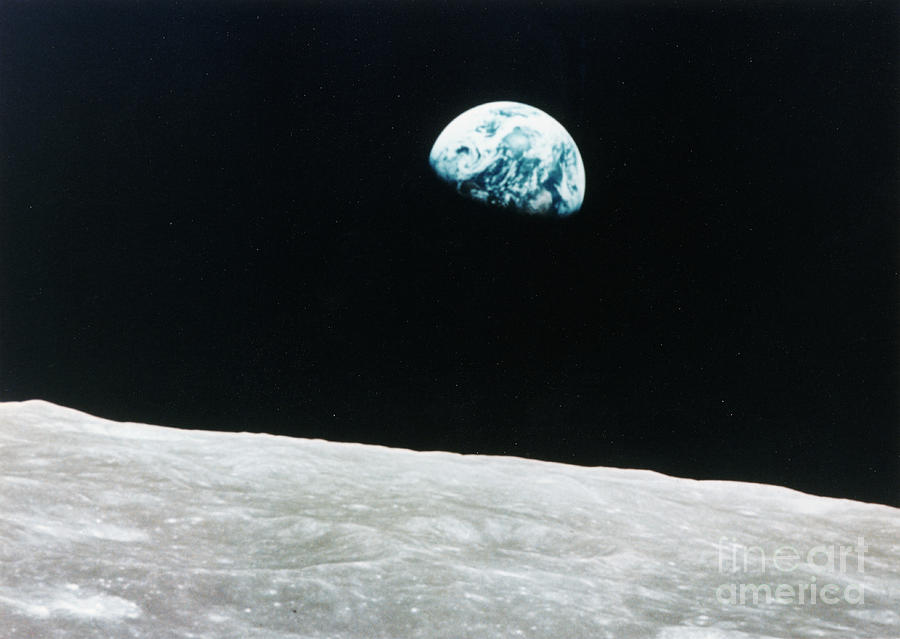 View Of Earth From Moons Orbit Photograph by Bettmann