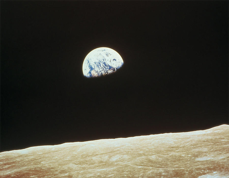 View Of Earth From The Moon Photograph by Stockbyte